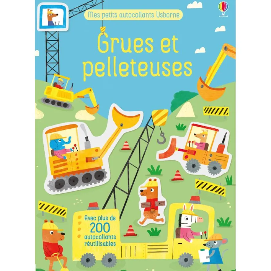 Grues et pelleteuses - Mes petits autocollants