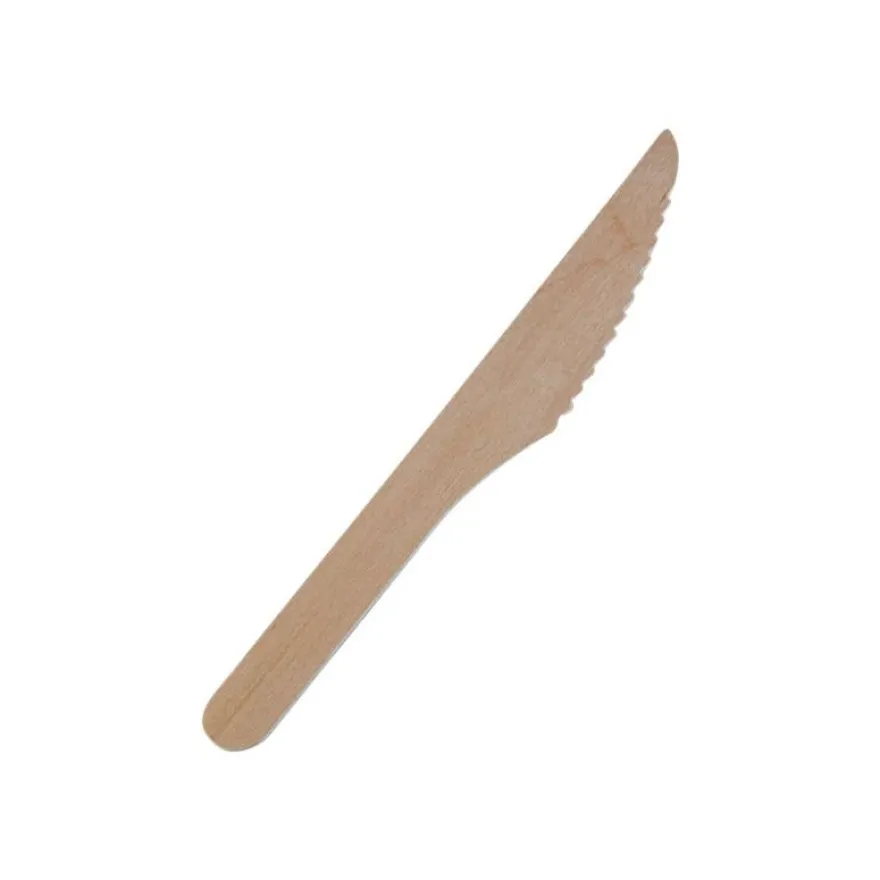 Guillin Servipack - 50 Couteaux bois 16,5 cm