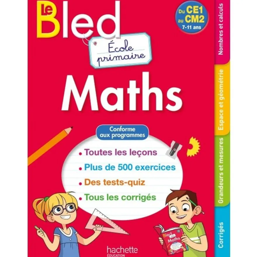 Hachette Bled Ecole primaire Maths CE1 au CM2