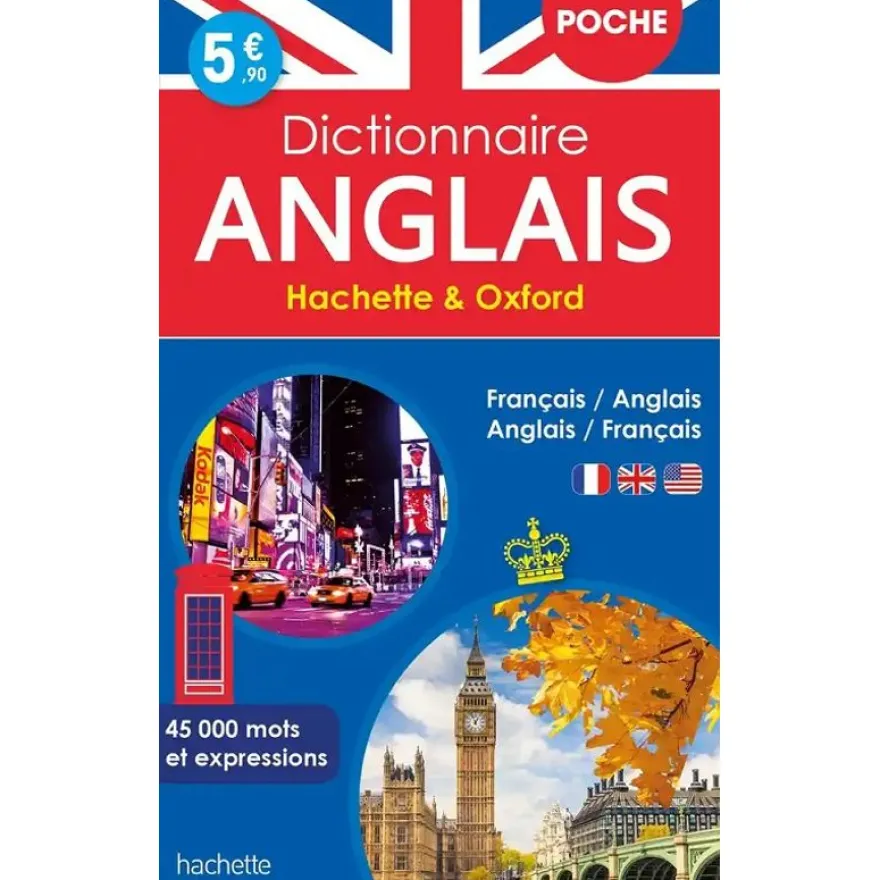 Hachette Oxford Dictionnaire de poche bilingue Anglais/Français
