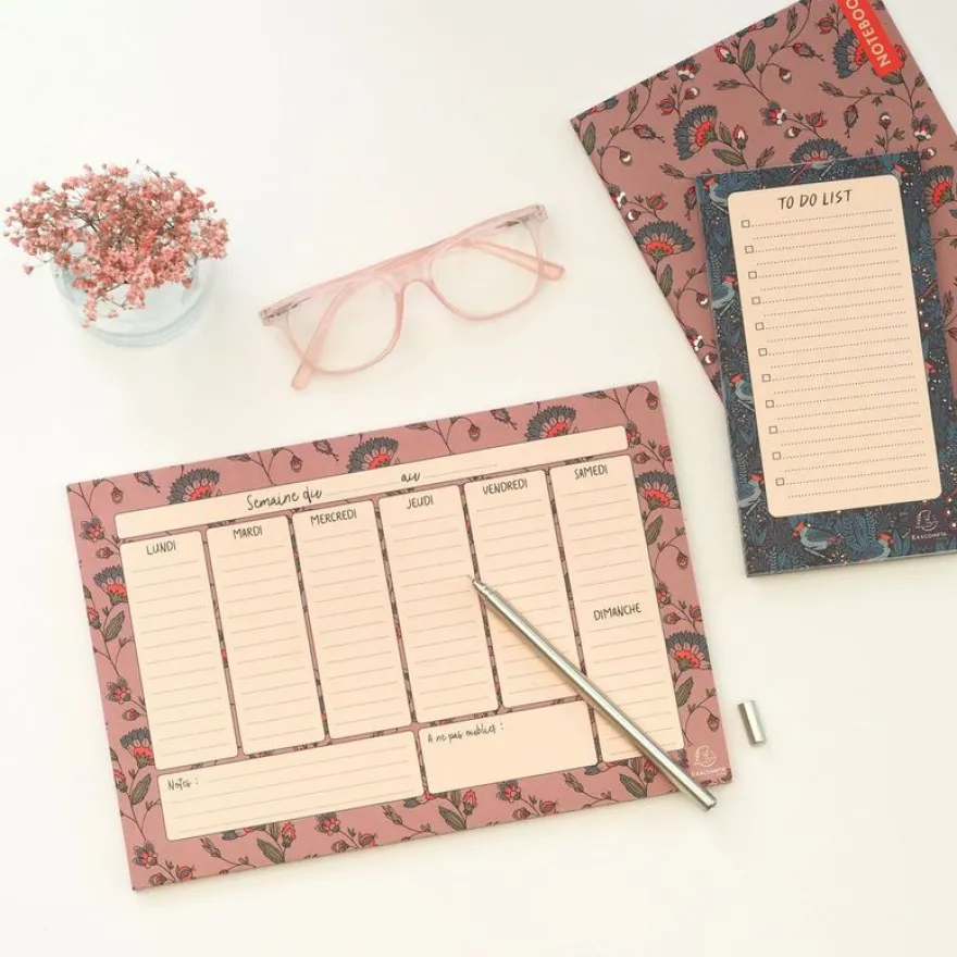 Hebdo Planner Color Design - 26,5 x 18 cm - différents modèles disponibles - Exacompta