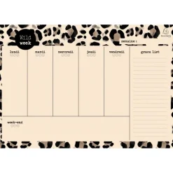 Hebdo Planner Roar 26,5 x 18 cm - Visuel foncé - Exacompta