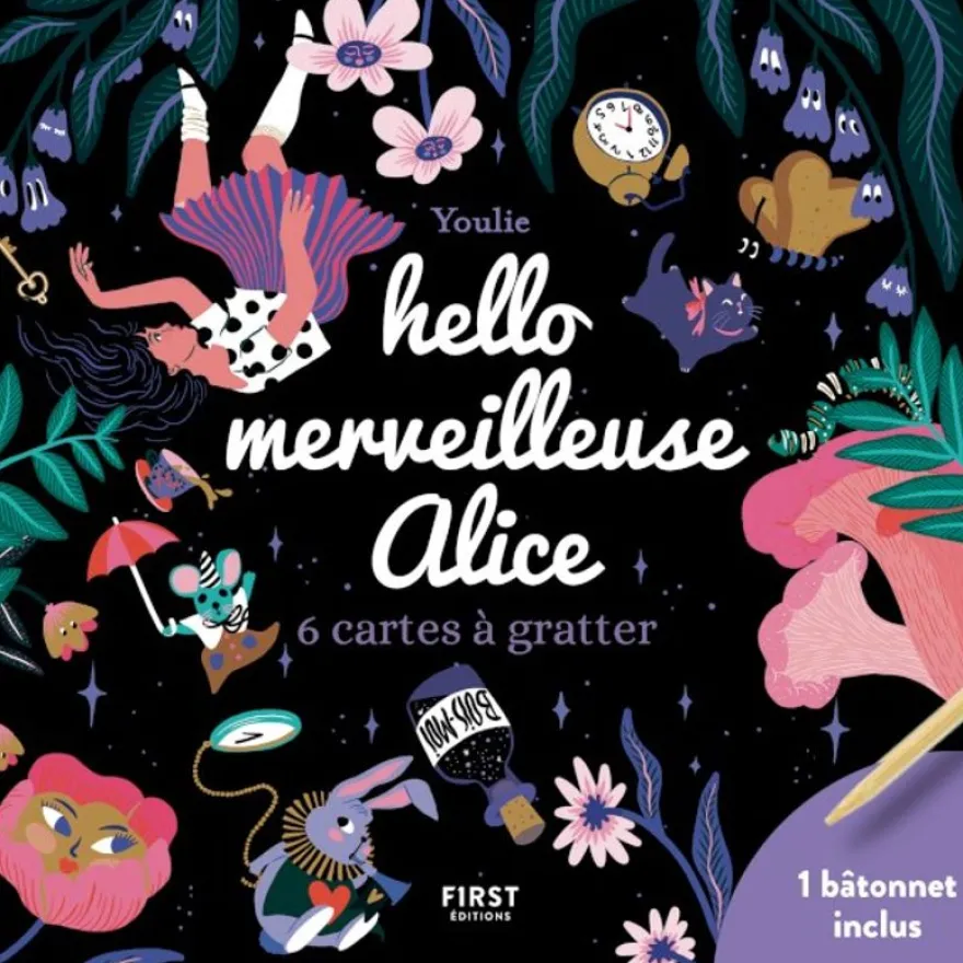 Hello Alice au pays des merveilles - Mini cartes à gratter