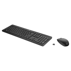 HP 235 - Ensemble clavier et souris - full size - sans fil - 2.4 GHz - noir