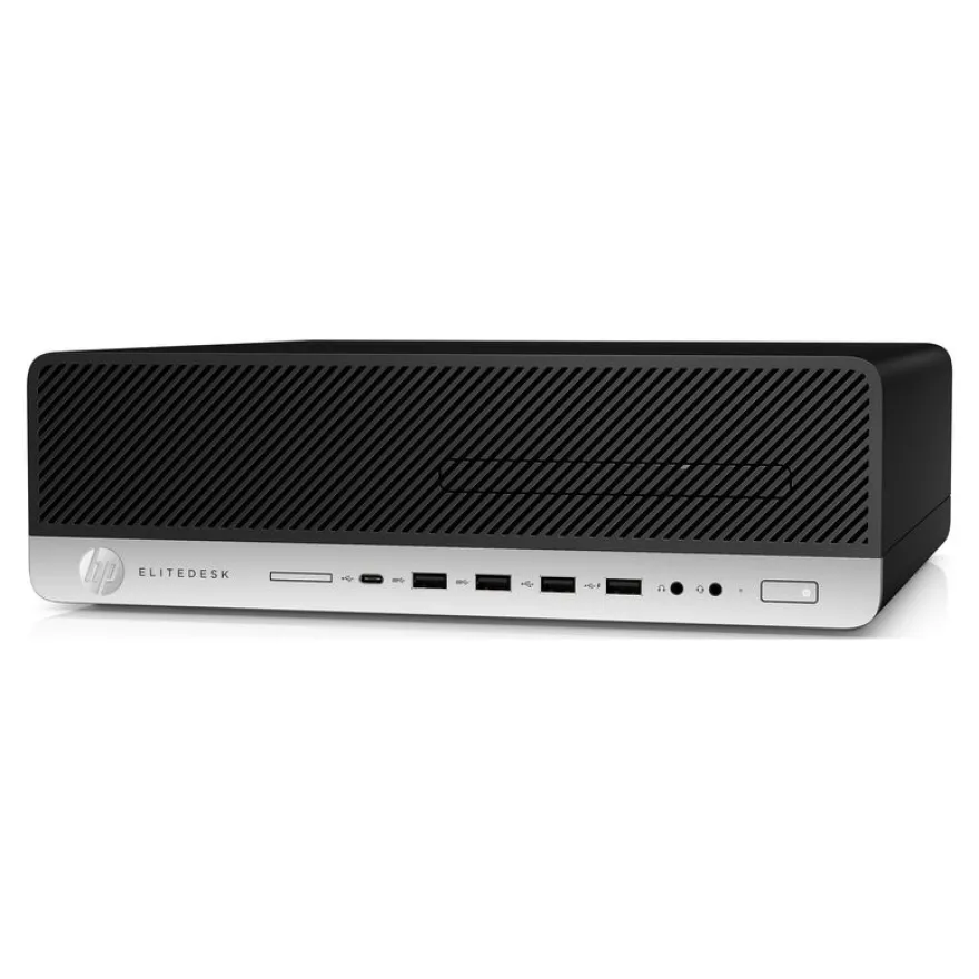 HP EliteDesk 800 G4 - SFF Core i5 8500 / jusqu'à 4.1 GHz - RAM 8 Go - SSD 512 Go - UHD Graphics 630 - Gigabit Ethernet - Win 11 - moniteur : aucun - reconditionné - Grade A