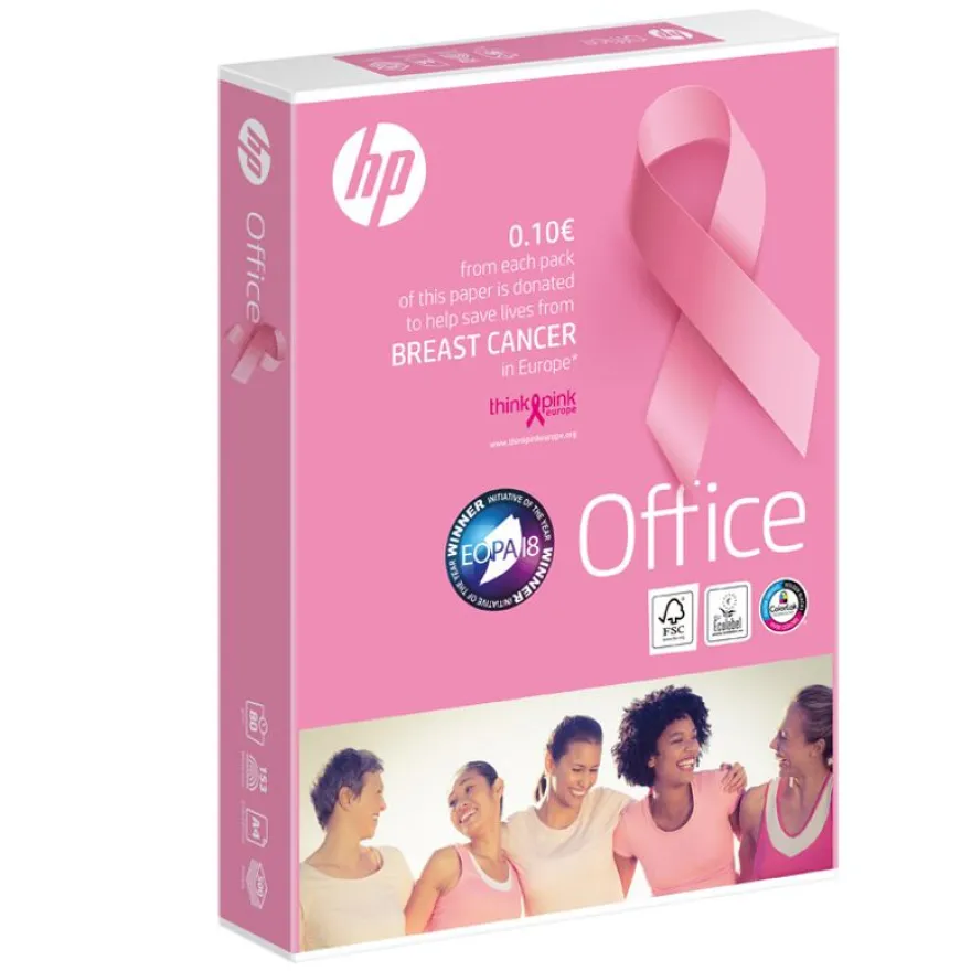 HP Office Pink - Papier blanc - A4 (210 x 297 mm) - 80 g/m² - 2500 feuilles (carton de 5 ramettes)