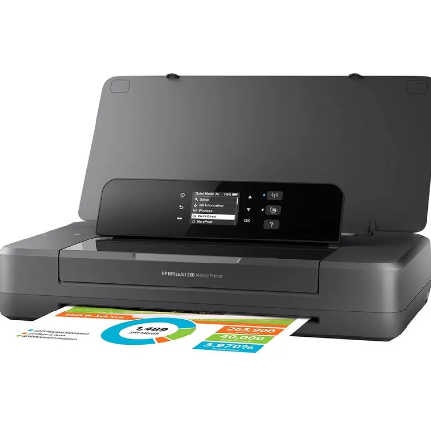 HP Officejet 200 Mobile Printer - imprimante jet d'encre couleur A4 - USB 2.0, Wifi, USB - portable
