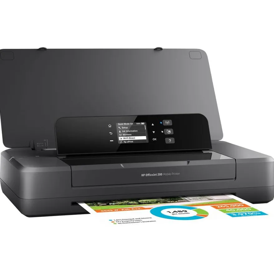 HP Officejet 200 Mobile Printer - imprimante jet d'encre couleur A4 - USB 2.0, Wifi, USB - portable