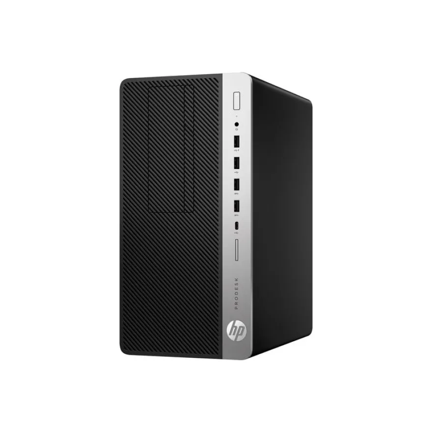 HP ProDesk 600 G4 - Unité centrale reconditionné Grade B - RAM 8 Go - SSD 256 Go - Win 11 - noir et argent