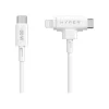 HyperJuice - Câble Lightning - 24 pin USB-C mâle pour 24 pin USB-C, Lightning mâle - 1.5 m - blanc