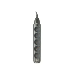 INFOSEC S5 BLACK Line II - Multiprise parafoudre 5 prises - parasurtenseur 2500 W
