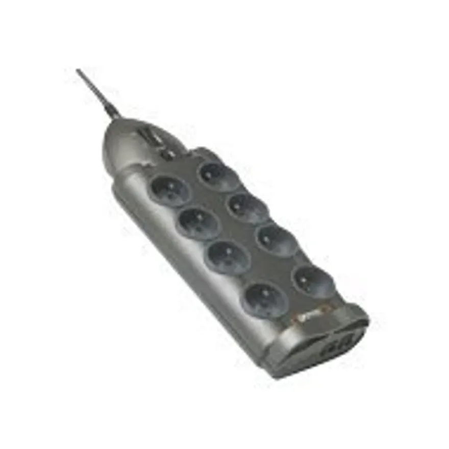INFOSEC S8 LAN TV - Multiprise parafoudre 8 prises - parasurtenseur 2500 W