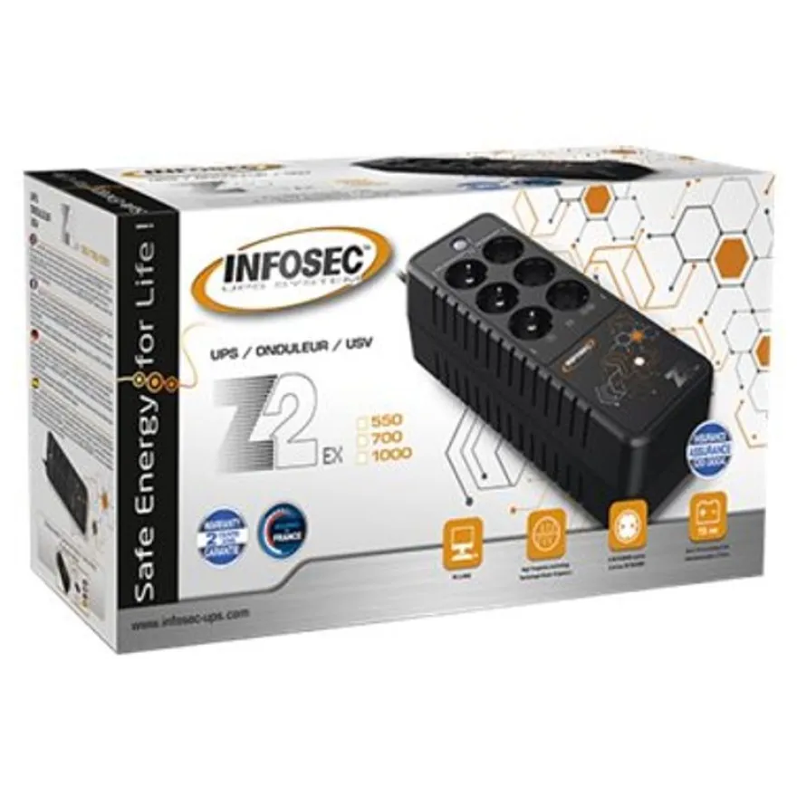 INFOSEC Z2 EX 700 - onduleur 6 prises - 700 VA