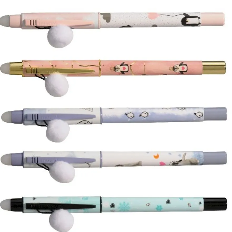 Ink Metal Just Chill Pinguin - Roller bleu - corps plastique - différents modèles disponibles