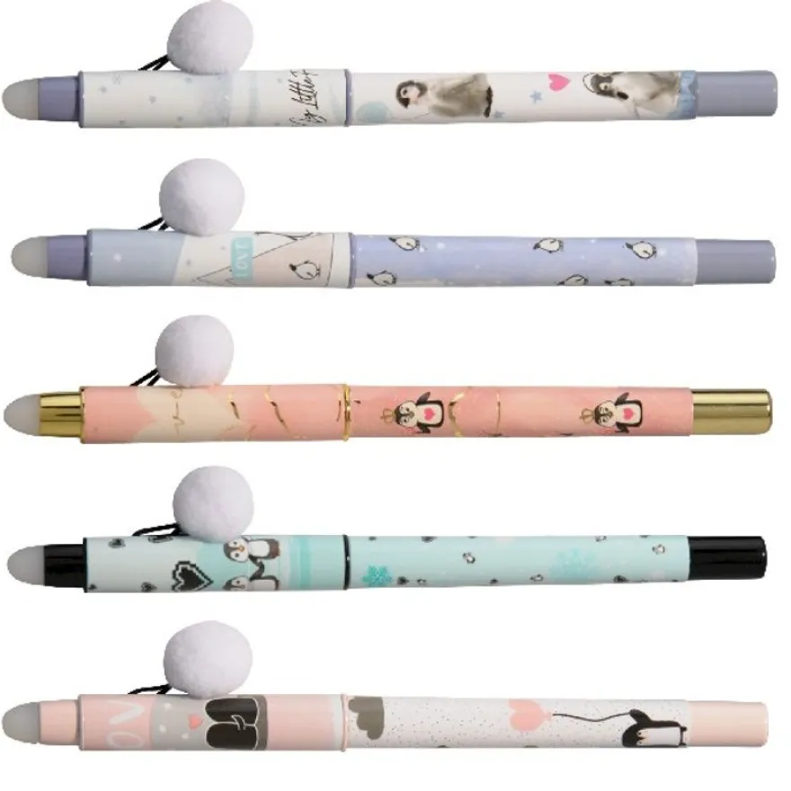 Ink Metal Just Chill Pinguin - Roller bleu - corps plastique - différents modèles disponibles