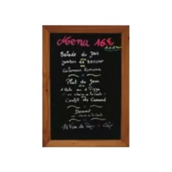 INOVSHOP - Cadre mural bois fond ardoise - 40 x 72 cm