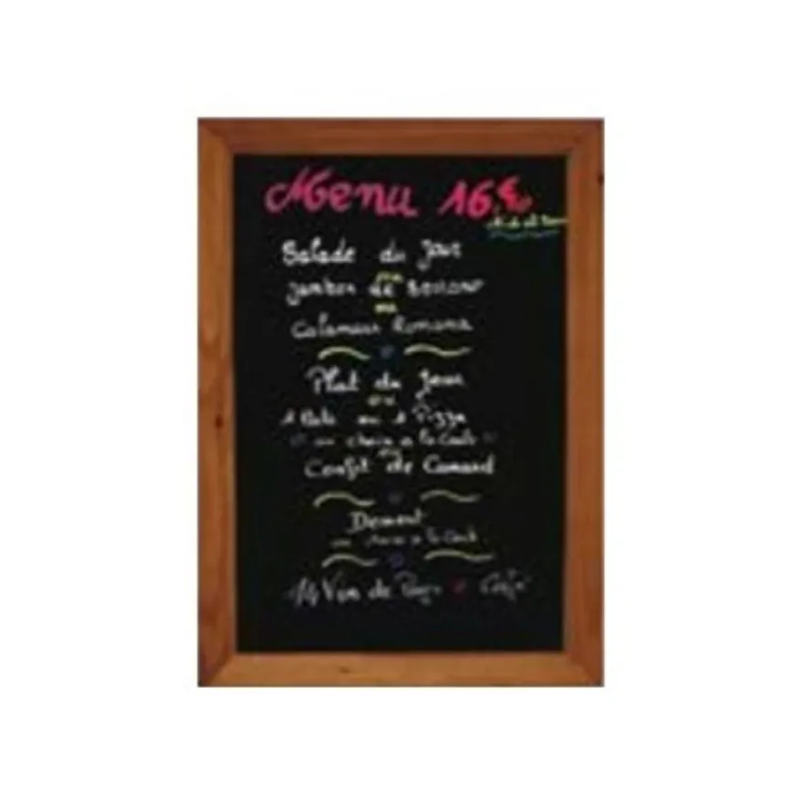 INOVSHOP - Cadre mural bois fond ardoise - 40 x 72 cm