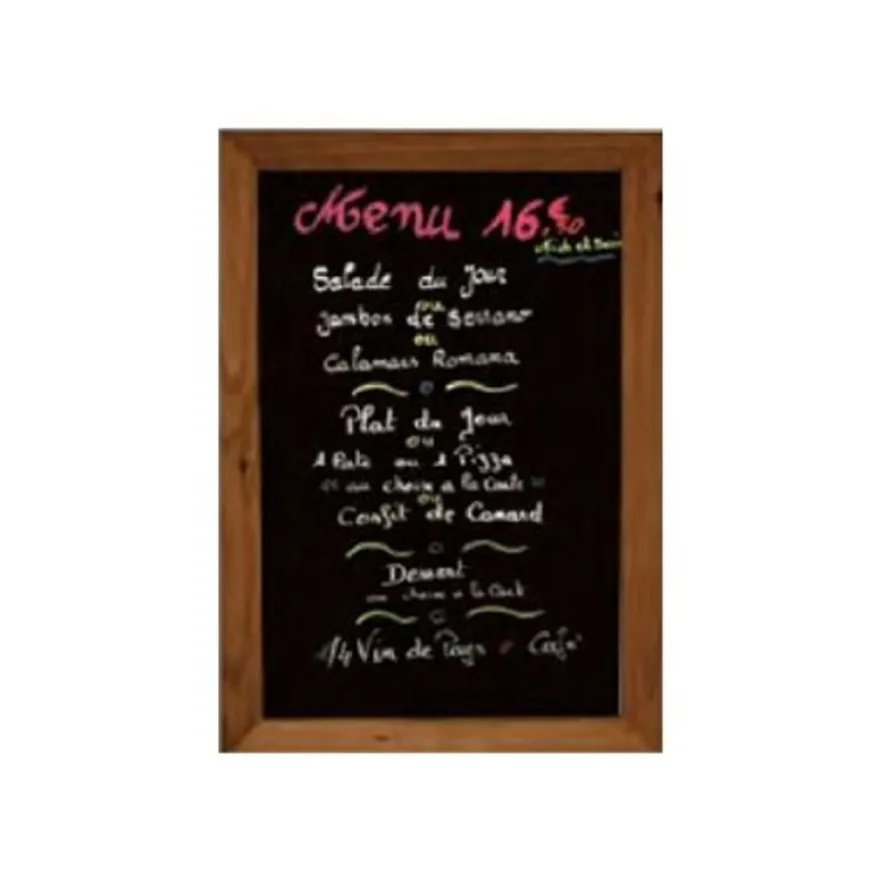 INOVSHOP - Cadre mural bois fond ardoise - 40 x 53 cm
