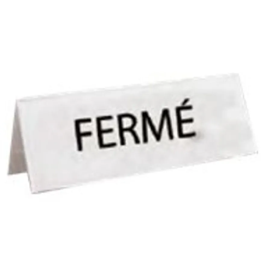 INOVSHOP - Chevalet porte nom 297 x 105 mm