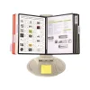 INOVSHOP - Lutrin de comptoir en plastique - fourni avec 10 pochettes A4 multi-coloris