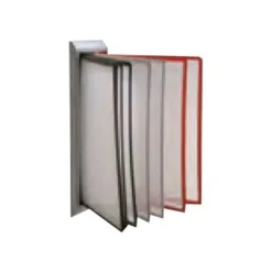 INOVSHOP - Lutrin de comptoir mural en métal - vendu sans les pochettes - gris