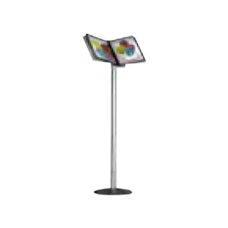 INOVSHOP - Lutrin de sol - pied aluminium anodisé - vendu sans les pochettes
