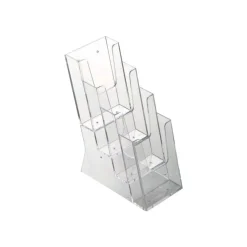 INOVSHOP - Porte-brochures de comptoir A6 - 4 compartiments
