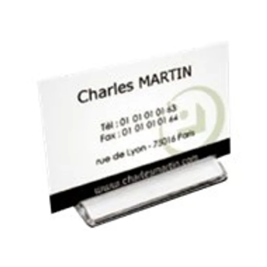 INOVSHOP - Porte-nom support 1 carte