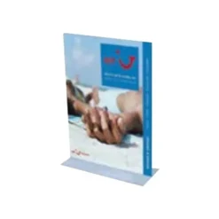 INOVSHOP - Porte-visuel de comptoir en "T" - A6 recto/verso