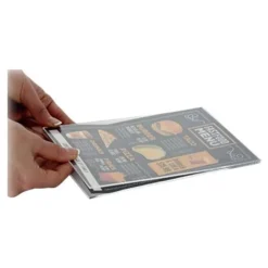 INOVSHOP - Protège-visuel acrylique pour socle bois - A6