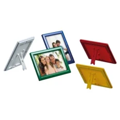 INOVSHOP Ecoframe - Cadre porte-affiche clippant à poser ou à fixer au mur - A4 - rouge