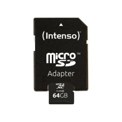 Intenso - carte mémoire 64 Go - Class 10 - micro SDXC