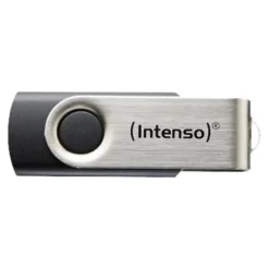 Intenso Basic Line - Clé USB - 64 Go - USB 2.0 - noir, argent