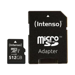 Intenso Premium - Carte mémoire SDXC 512 Go - noir