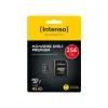 Intenso Premium - Carte mémoire flash (adaptateur microSDXC vers SD inclus) - 256 Go - UHS-I / Class10