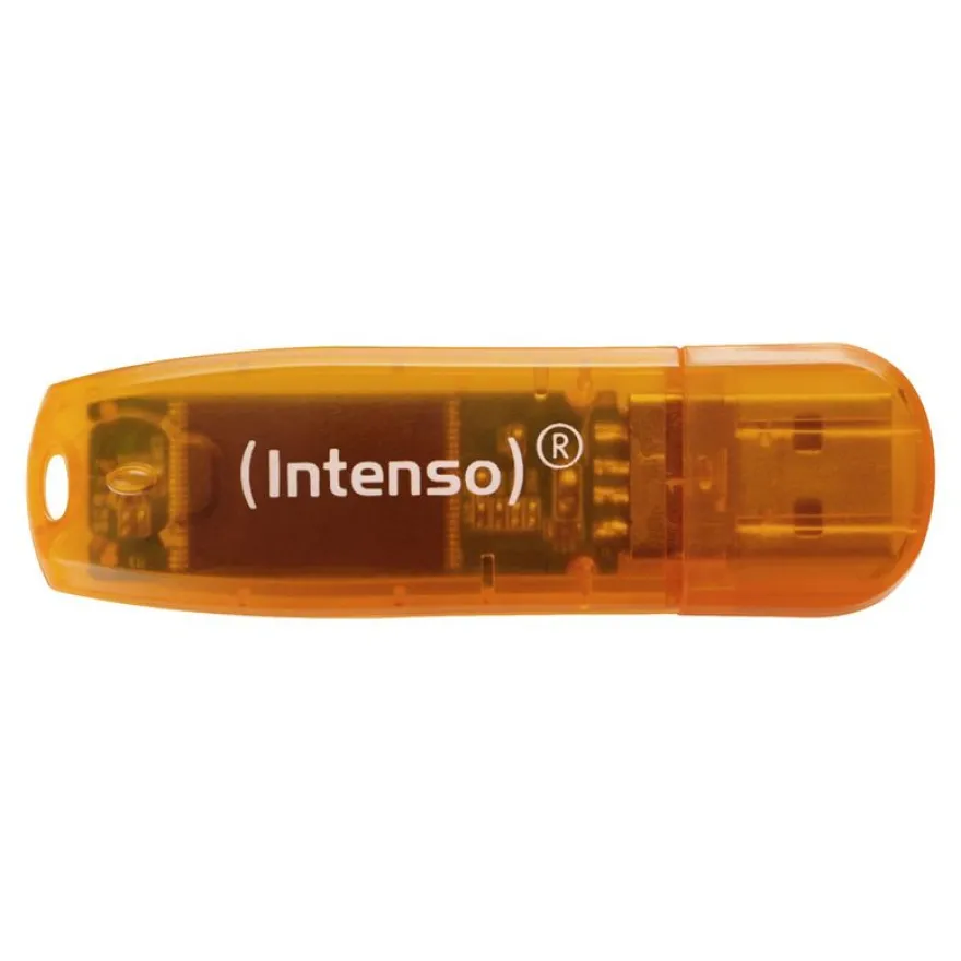 Intenso Rainbow Line - Clé USB 64 Go - USB 2.0 - orange (pack de 2)