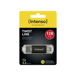 Intenso Twist Line - Clé USB 128 Go - USB 3.2 Gen 1 / USB-C - anthracite