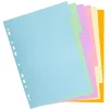 Intercalaire 6 positions format - A4 - carton recyclée - pastel