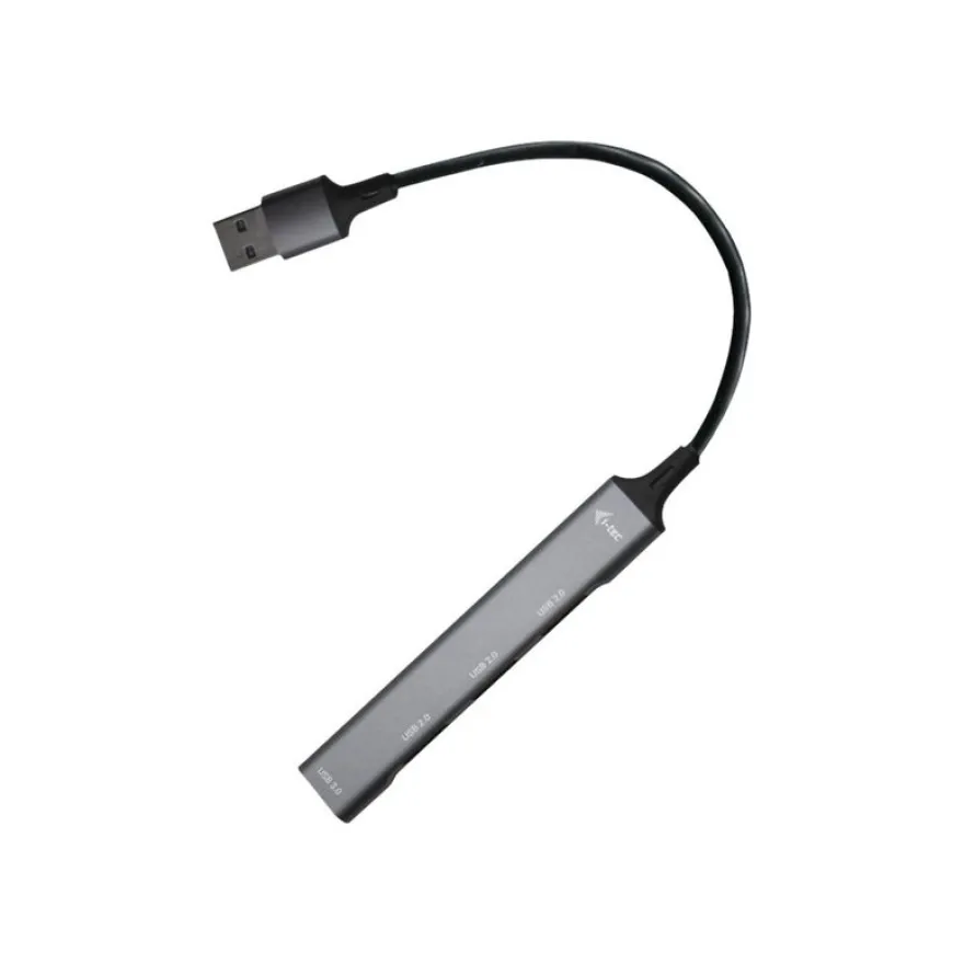 i-Tec - Hub - 1 x SuperSpeed USB 3.0 + 3 x USB 2.0 - de bureau