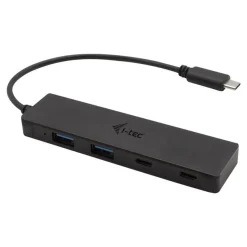 i-Tec - Hub - 2 x SuperSpeed USB 3.0 + 2 x USB-C 3.1 Gen 1 - de bureau