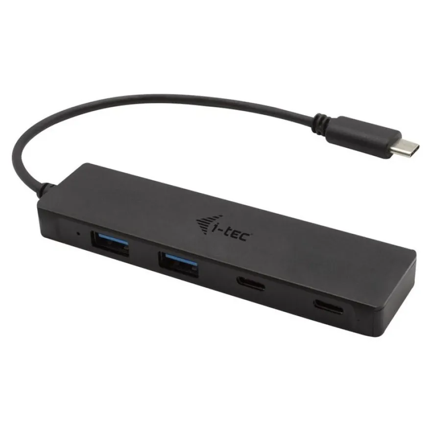 i-Tec - Hub - 2 x SuperSpeed USB 3.0 + 2 x USB-C 3.1 Gen 1 - de bureau