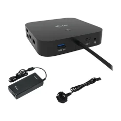 i-Tec - Station d'accueil - USB-C 3.1 Gen 2 / Thunderbolt 3 - HDMI, DP - GigE - 112 Watt - avec chargeur universel i-Tec 112 W - Europe