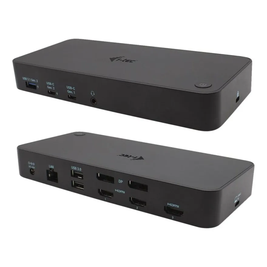 i-Tec - Station d'accueil - USB-C / Thunderbolt 3 - HDMI, DP - GigE