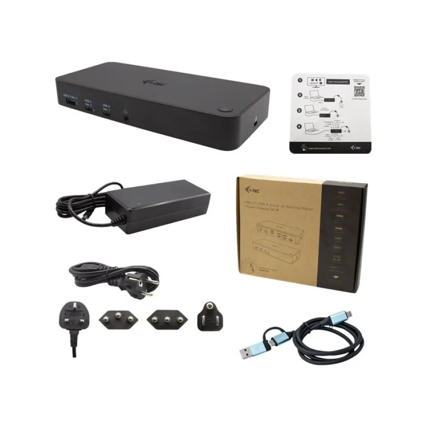 i-Tec - Station d'accueil - USB-C / Thunderbolt 3 - HDMI, DP - GigE