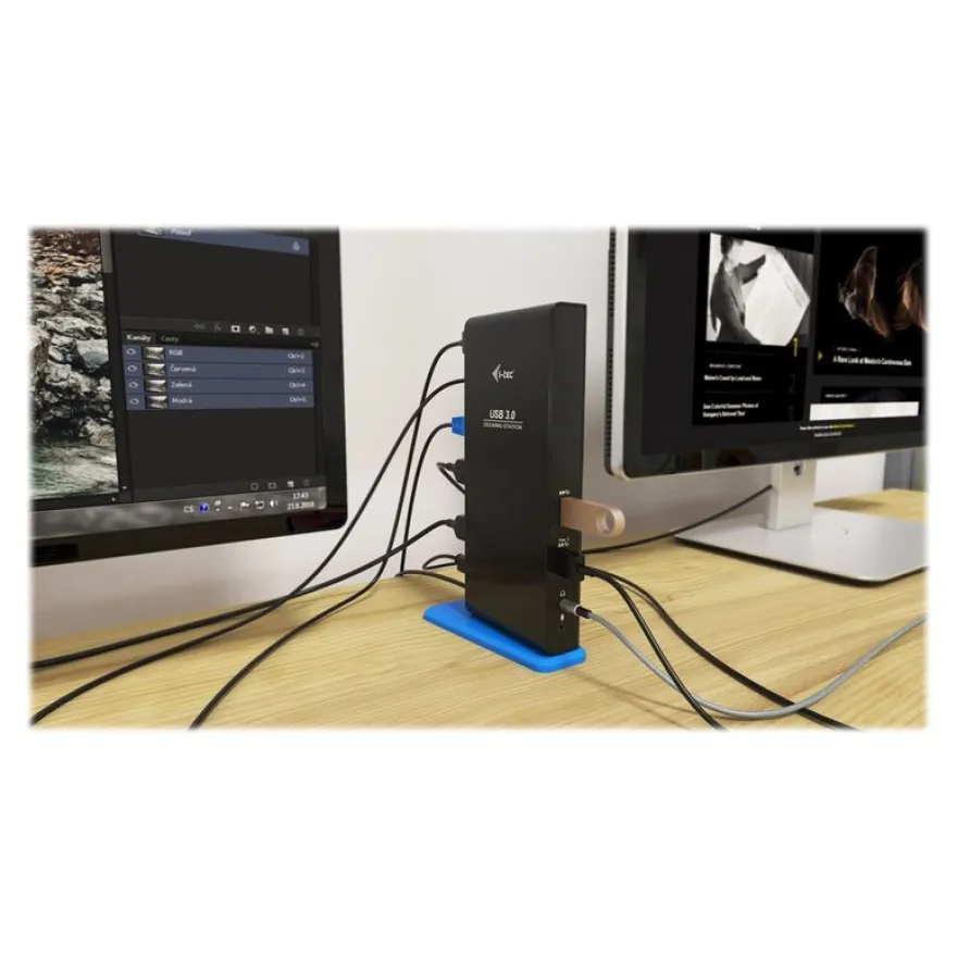 i-Tec - Station d'accueil - USB 3.0 - 2 x HDMI - GigE