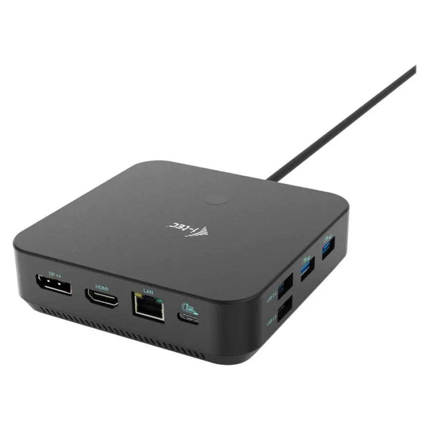 i-Tec - Station d'accueil - USB-C / Thunderbolt 3/USB4 - HDMI, 2 x DP - GigE