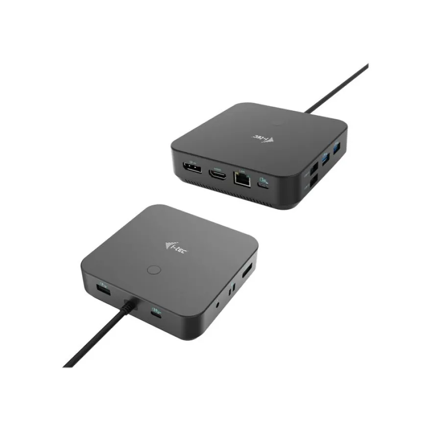 i-Tec - Station d'accueil - USB-C / Thunderbolt 3/USB4 - HDMI, 2 x DP - GigE