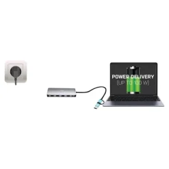 i-Tec Nano Dock - Station d'accueil - USB 3.0 / USB4 / Thunderbolt 4 - VGA, 2 x HDMI - GigE - Europe