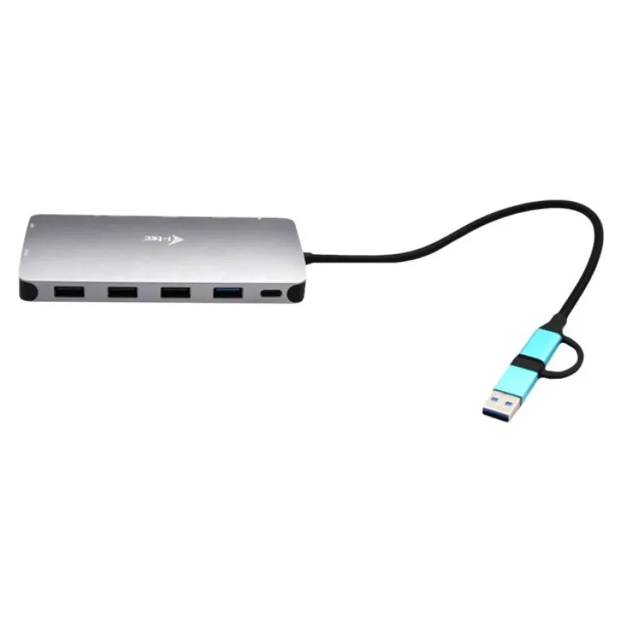 i-Tec Nano Dock - Station d'accueil - USB 3.0 / USB4 / Thunderbolt 4 - VGA, 2 x HDMI - GigE - Europe