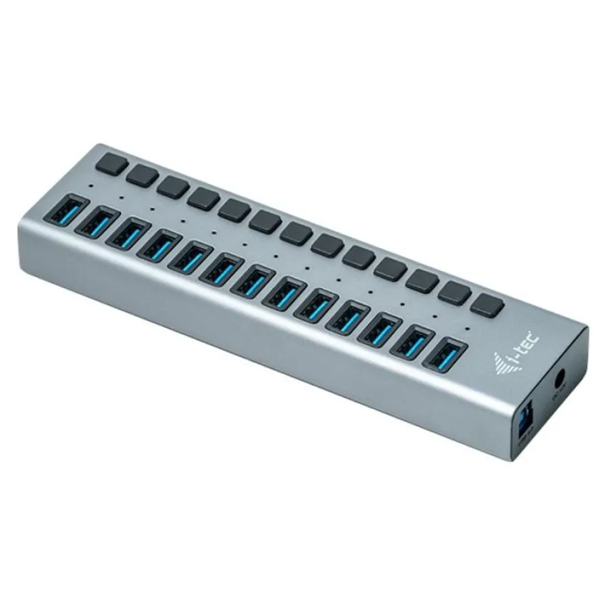 i-Tec USB 3.0 Charging HUB - Hub - 13 x SuperSpeed USB 3.0 - de bureau